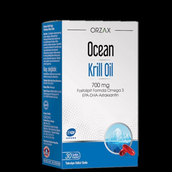 Ocean Krill Oil 500 Mg 30 Kapsül ürün görseli