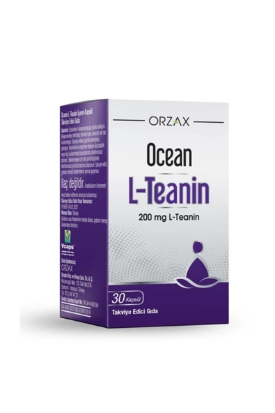 Ocean L-teanin ( 200 Mg L-theainine) 30 Kapsül ürün görseli