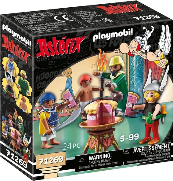 PLAYMOBIL Asterix 71269 Pyradonis'in zehirli pastası, Asterix, Kleopatra’nın çeşnicisi ve Pyradonis ve yardımcısı Schrau - 2