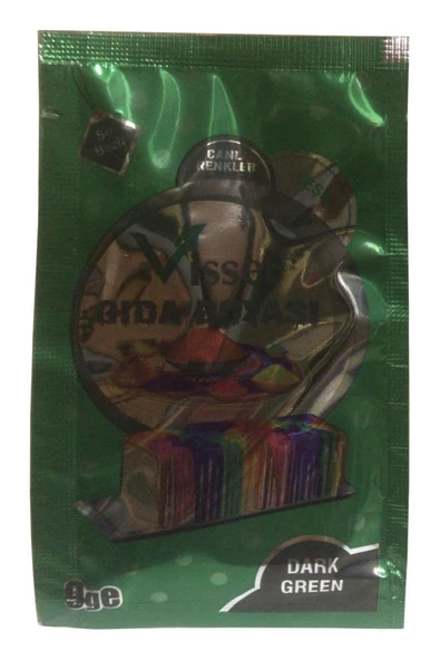 Gıda Boyası Toz 9 gr 1 Adet Su Bazlı Toz Gıda Visser Pasta Boyası Hamur Boyası Deney Yapımı Oyun Hamuru - 9