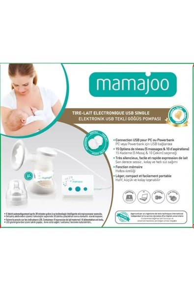 Mamajoo Elektronik Usb Tekli Göğüs Pompası - 2