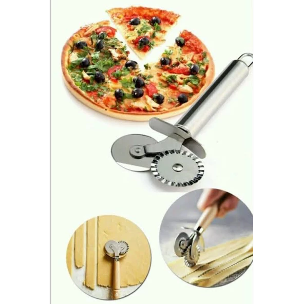 Çift Başlıklı Pizza Hamur Bıçağı - 3