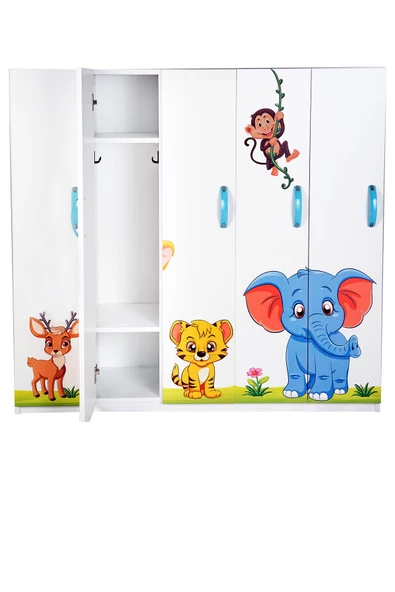 Safari Hayvanları Portmanto - 3