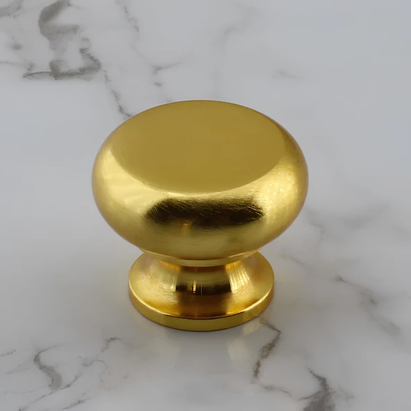 Gama Düğme Metal Kulp Gold Altın Çekmece Mobilya Mutfak Dolabı Dolap Kulpu Kulbu Kulpları - 8
