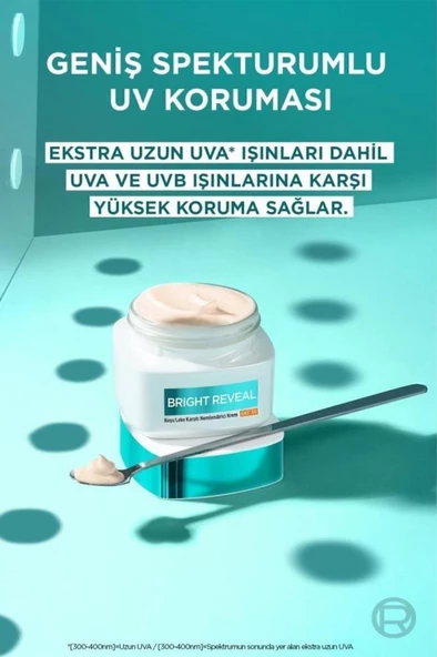 Bright Reveal Koyu Leke Karşıtı, Cilt Tonu Eşitleyici Spf50 Nemlendirici Krem Niasinamid 50ml - 6