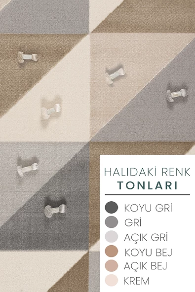 Konfor Modern Dokuma Notta 1107 Yolluk Halı - 6