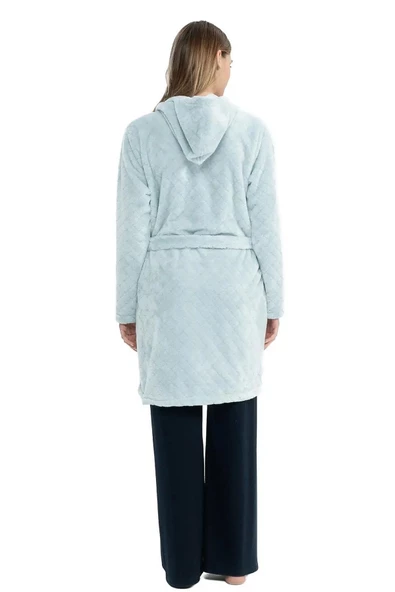 U.s Polo Assn. 17081 Kadın Kapişonlu Welsoft Sabahlık - Resim 6