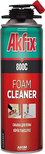 Akfix 800C Poliüretan Köpük Temizleyici Sprey 500 Ml