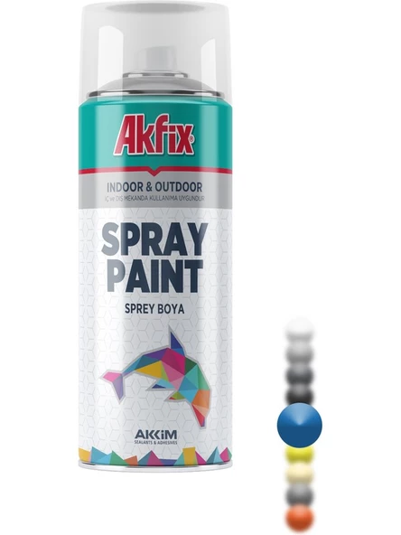 Akfix Sprey Boya Parlak Mavi RAL5017 400ML / 300GR