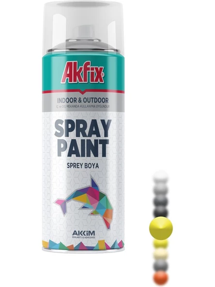 Akfix Sprey Boya Parlak Sarı RAL1003 400ML / 300GR