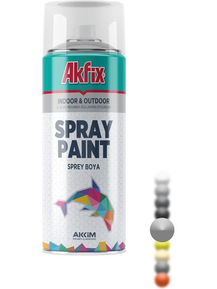 Akfix Sprey Boya Aluminyum RAL9006 400ML / 300GR