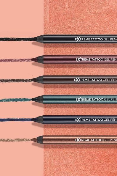 Suya Dayanıklı Jel Göz Kalemi (KOYU KAHVE) - Extreme Tattoo Gel Pencil - 002 Walnut - 8682536028844 - 7
