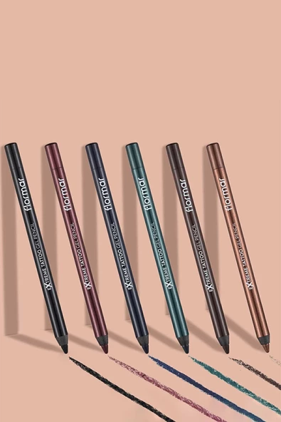 Suya Dayanıklı Jel Göz Kalemi (KOYU KAHVE) - Extreme Tattoo Gel Pencil - 002 Walnut - 8682536028844 - 8