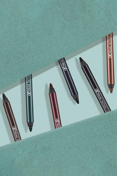 Suya Dayanıklı Jel Göz Kalemi (KOYU KAHVE) - Extreme Tattoo Gel Pencil - 002 Walnut - 8682536028844 - 6