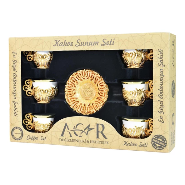 LALE SADE DESEN 6'LI SUNUM SETİ SARI - 2