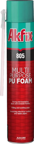 Akfix 805 Çok Amaçlı Poliüretan Pipetli Pu Köpük 850 gram ürün görseli