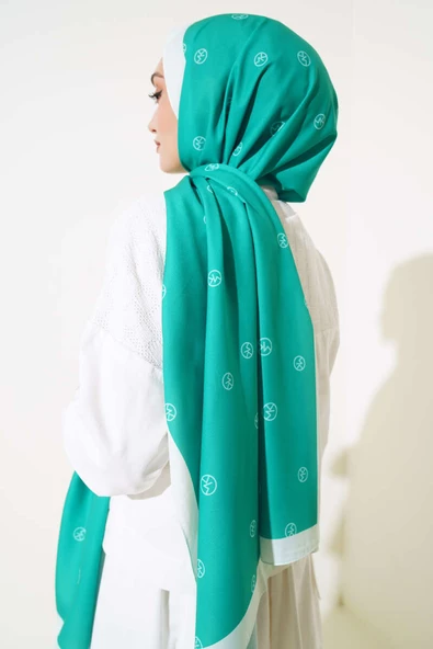 MK Desen Kenar Şeritli Medine Şal Benetton - 3