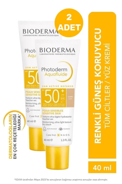 Bioderma Photoderm Aquafluide Claire Light SPF50 40 ml 2 Adet