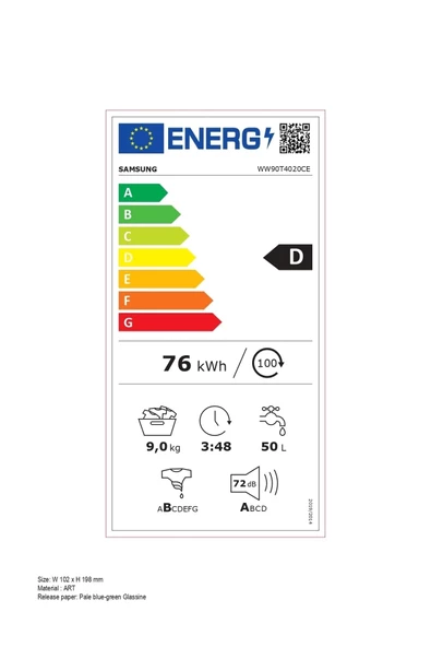 Samsung WW90T4020CE/AH 9 Kg 1200 devir Çamaşır Makinesi - 4