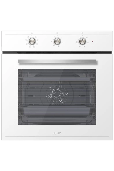 Luno Ankastre 3'lü cam Beyaz set 90 cm Davlumbaz 75cm Ocak - 4