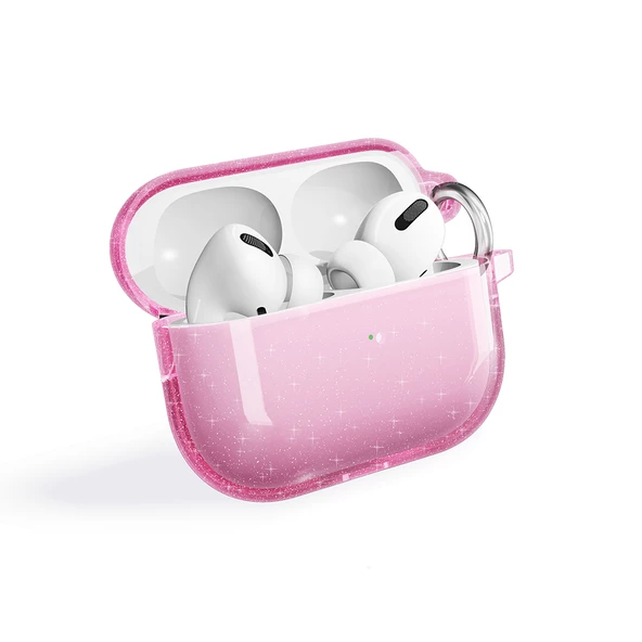 Apple Airpods Pro 2 Zore Allstar Airbag 32 Parlayan Simli Saydam Renkli Kılıf