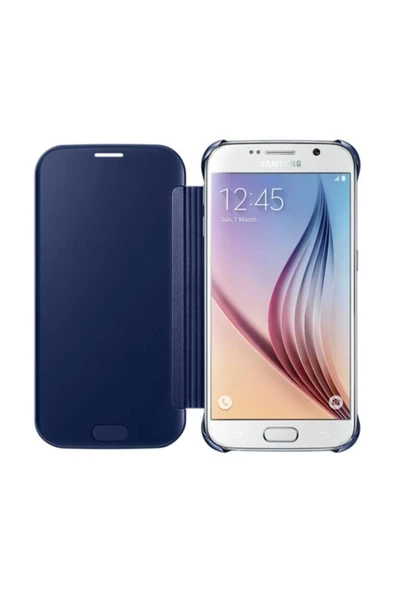 BANG & OLUFSEN Samsung Galaxy S6 Orjinal Clear View Cover - Siyah EF - 3