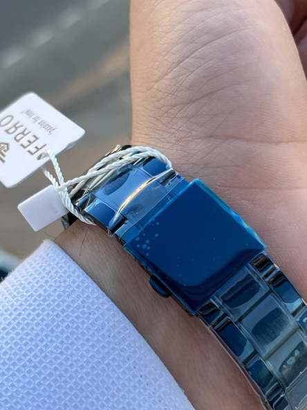 Ferro Çelik Kordon İç Fonksiyonları Aktif 30 Mt Suya Dayanıklı Erkek Kol Saati EFM11051-T - Resim 6