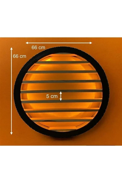 Adaptörlü Bisiklet Tekeri Raf Ledli,araba Rafı,çocuk Odası ,genç Odası Araba Düzenleyici Dekoratif - 3