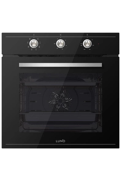 Luno Ankastre 3'lü cam siyah set 90 cm Davlumbaz 75cm Ocak - 4