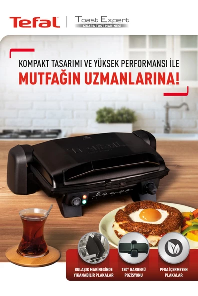 Tefal Toast Expert Siyah 1800 W Tost Makinesi - 2