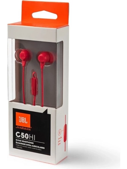 JBL C50HI Mikrofonlu Kablolu Kulak içi Kulaklık Siyah - 8