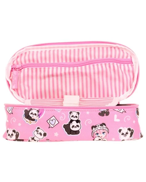 Kaukko Nature Özel Bölmeli Kalem Çantası Panda K2632 - 3