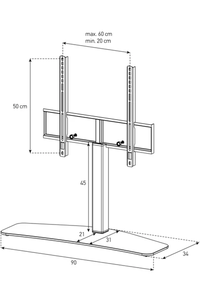 Sonorous Pl 2345 Led & Lcd Tv Masa Üstü Sehpası - 2