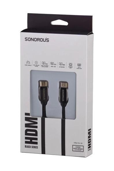 Sonorous   Black Series 4k - Ultra Hd - 2 Metre Kablo