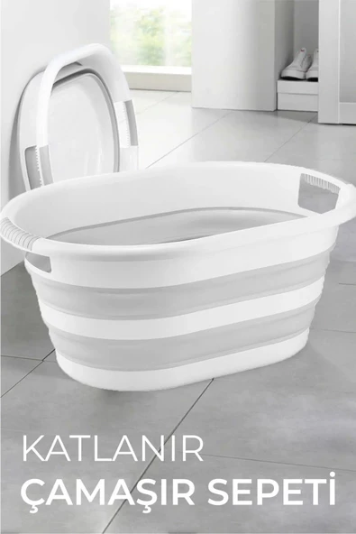 Hazarpazar Katlanır Çamaşır Sepeti Large