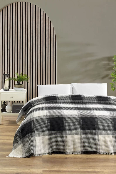 Çift Kişilik Yatak Pikesi Ekose 200 x 230 Cm - 4