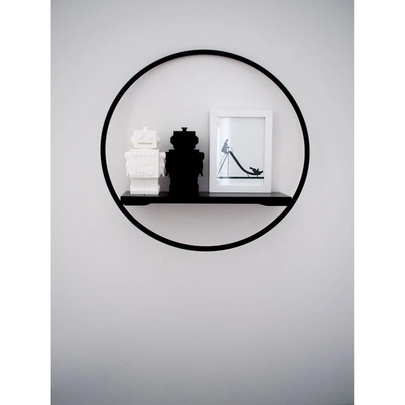 Banyoya Havluluk Yuvarlak Tasarım Raflı Havluluk - 3