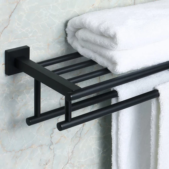 Havluluk Banyo Havlu Askısı Metal Duvar  Askısı - 4