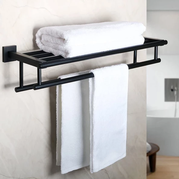 Havluluk Banyo Havlu Askısı Metal Duvar  Askısı - 2