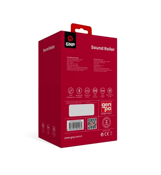 GNP Sound Roller  Bluetooth Hoparlör - Mavi - 3