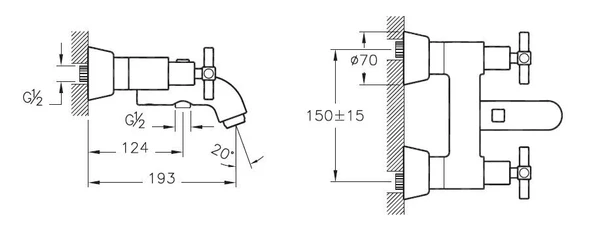 VitrA Juno A4086823 Banyo Bataryası, Altın - 2