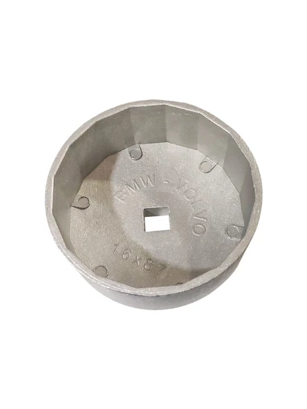 Dorf Bwm Volvo Araçlar Için 1/2 Döküm Tas Tipi Filtre Anahtarı 16 Köşe / 87 mm - 2