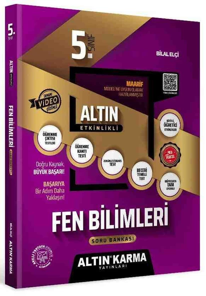 ALTINKARMA 5.Sınıf Fen Bilimleri Altın Etkinlikli Kazanım SB