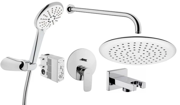 VitrA-Artema X-line Ankastre Banyo Bataryası 6 lı Set N42251 Snow