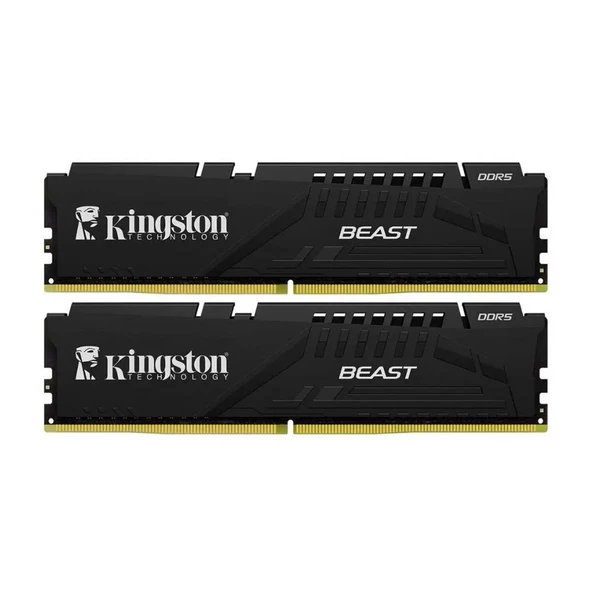 Kingston Beast KF552C36BBEK2-16TR 16GB (2x8) DDR5 5200Mhz CL36 Siyah Gaming RAM (Bellek)