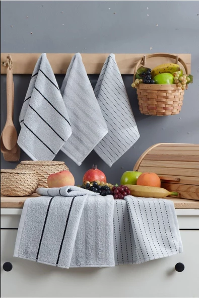 6 lı El Yüz Mutfak Havlusu Seti Sophia 30 X 50 Cm - 3