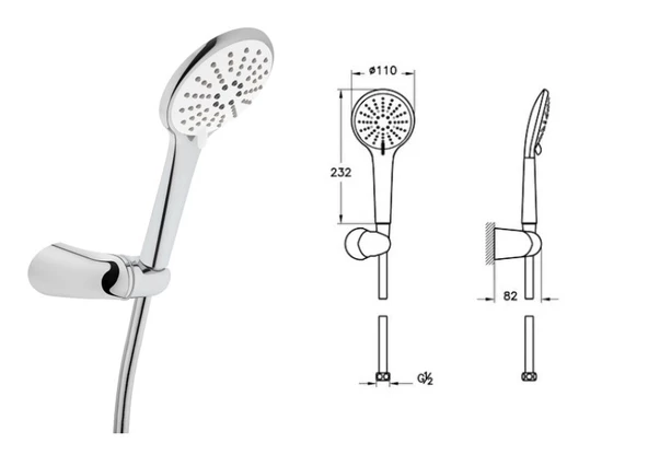 VitrA-Artema X-line Ankastre Banyo Bataryası 6 lı Set N42251 Snow - 3