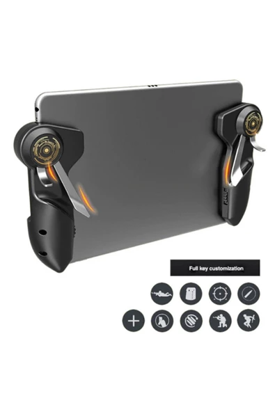 Memo   Memo Akpad6k Ipad Tablet Içın 6 Parmak Tetık Pubg Mobıle Joystıc Siyah - 4
