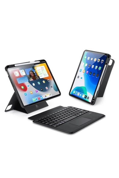 Dux Ducis   Dux Ducis iPad Air 4-5 iPad Pro 11 DK Series Kablosuz Bluetooth Klavye SİYAH