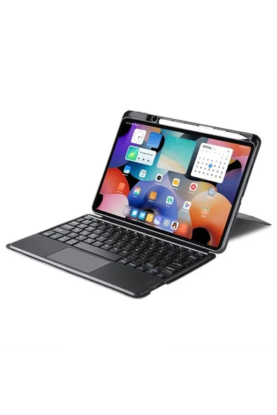 Dux Ducis   Dux Ducis Xiaomi Pad 6/6 Pro Ayrılabilir Bluetooth Klavye Touchpad PU Deri Kılıf SİYAH